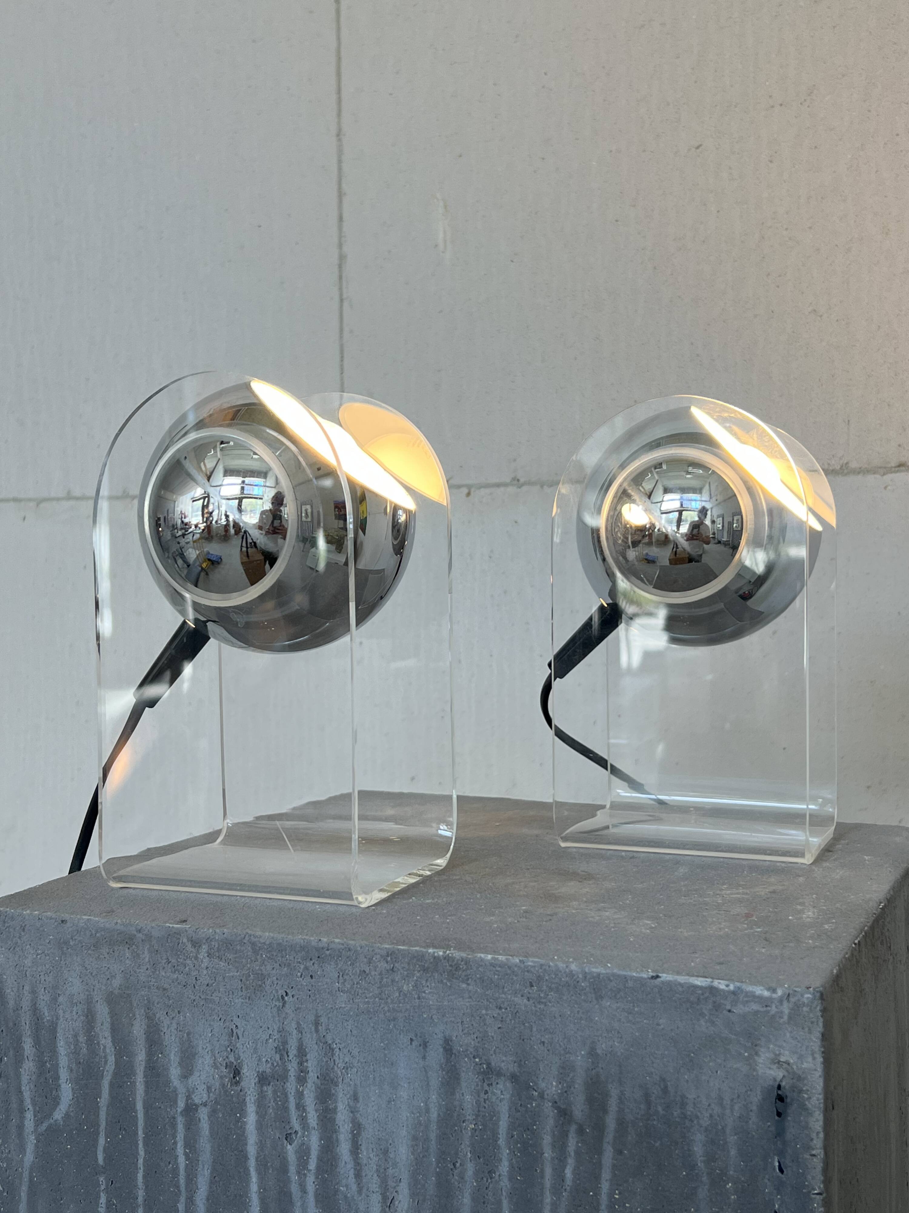 Set of 'Sensorette' table lamps by Insta elektro Germany