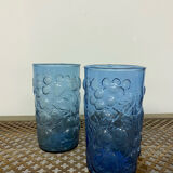 Blue lemonade glasses