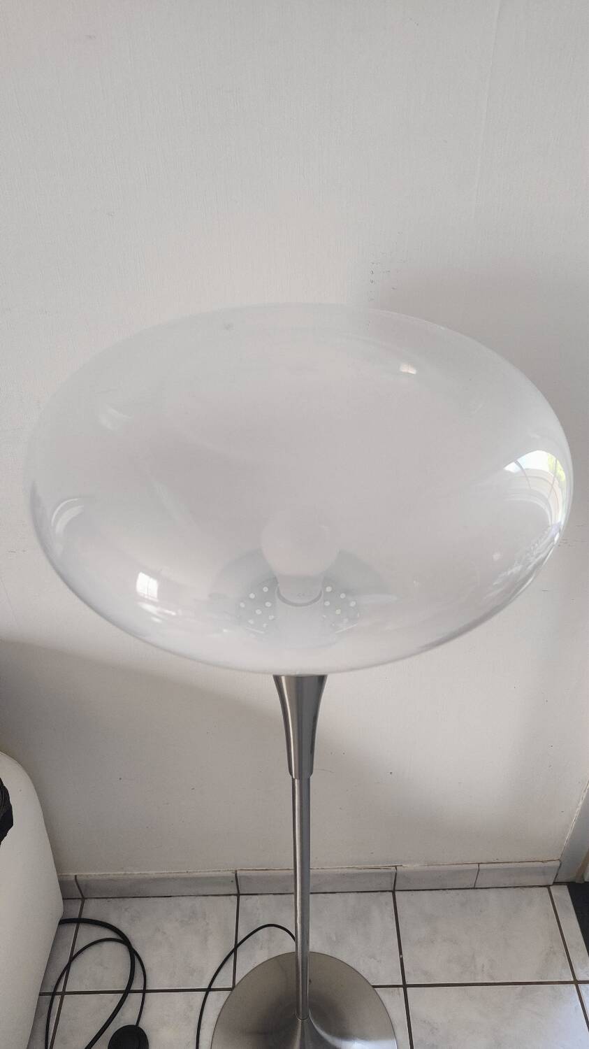 Pair of Italian floor lamps 1980 Murano glass
