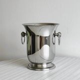 Seau à champagne vintage en métal brillant