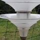 Art Deco chandelier in bronze and silvered brass double sink in opalescent glass