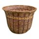 Bicolour wicker basket