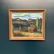 Huile sur panneau suédois – Paysage de montagne par Kerstin Flyckt
