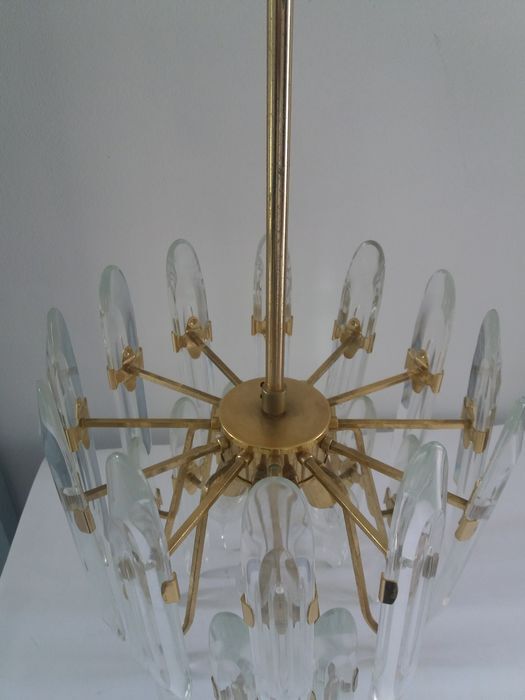 Brass chandelier from Sciolari