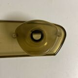 Vintage wall coat holder 70s 3 hooks in smoked plastic