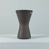 Vintage 1950s studio ceramic vase with sgraffito by Steuler.
