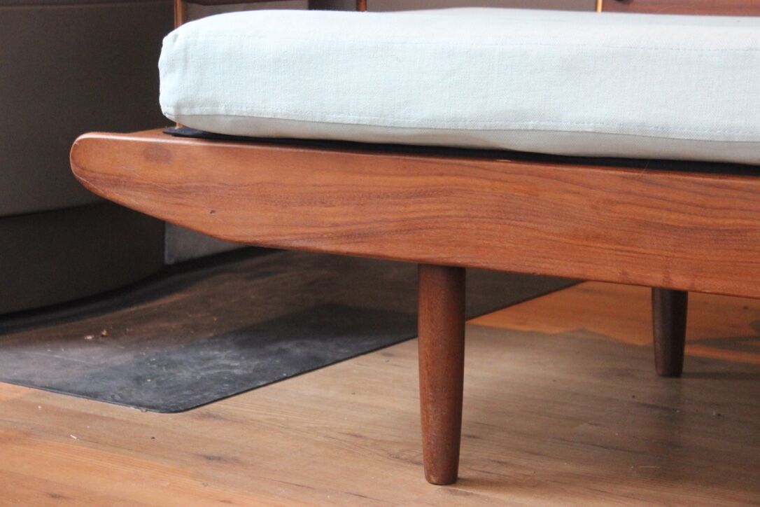 Daybed teak and copper, scandinavian style by Toothill
