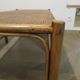 Vintage nesting coffee tables - wood and woven rattan - natural color - 60s