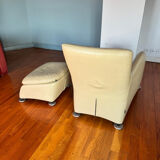 "Loge" armchairs & ottoman by Gérard Van den Berg for Montis, 1980s