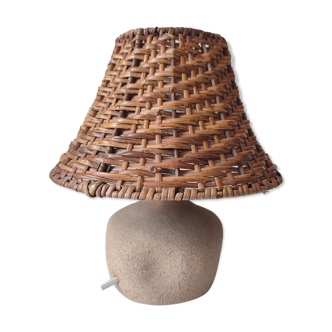 Vintage natural stone lamp