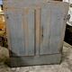 cabinet folk art wood painted original, around 1900