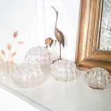 Vintage glass flower pick made in France