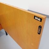 Vintage ARP Minvielle sideboard by Guariche Mortier Motte in light wood and black metal