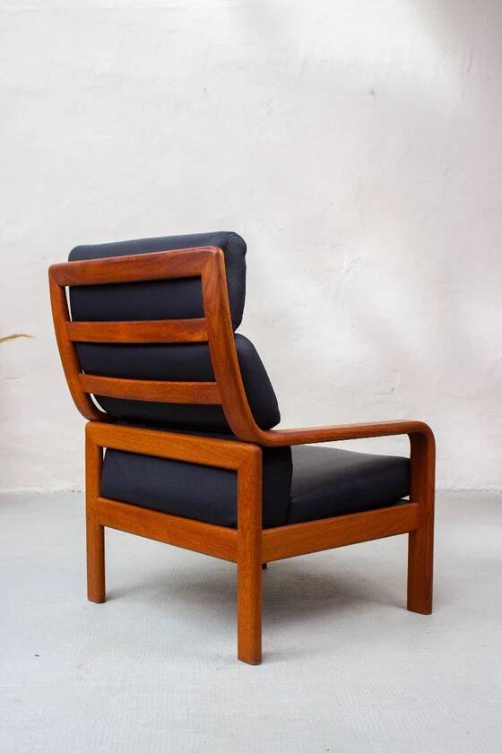 Vintage Teak Armchair High-Back Mid Century Danish
