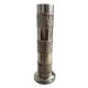 Brutalist stainless steel vase 1970 design