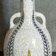 Soliflore bottle vase in fine earthenware boch frères la louvière-keramis early 20th century