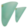 Vintage Triangular Conical Wall Sconces in Green Frosted Glass from Lumal-It, 1990s, Set of 2
