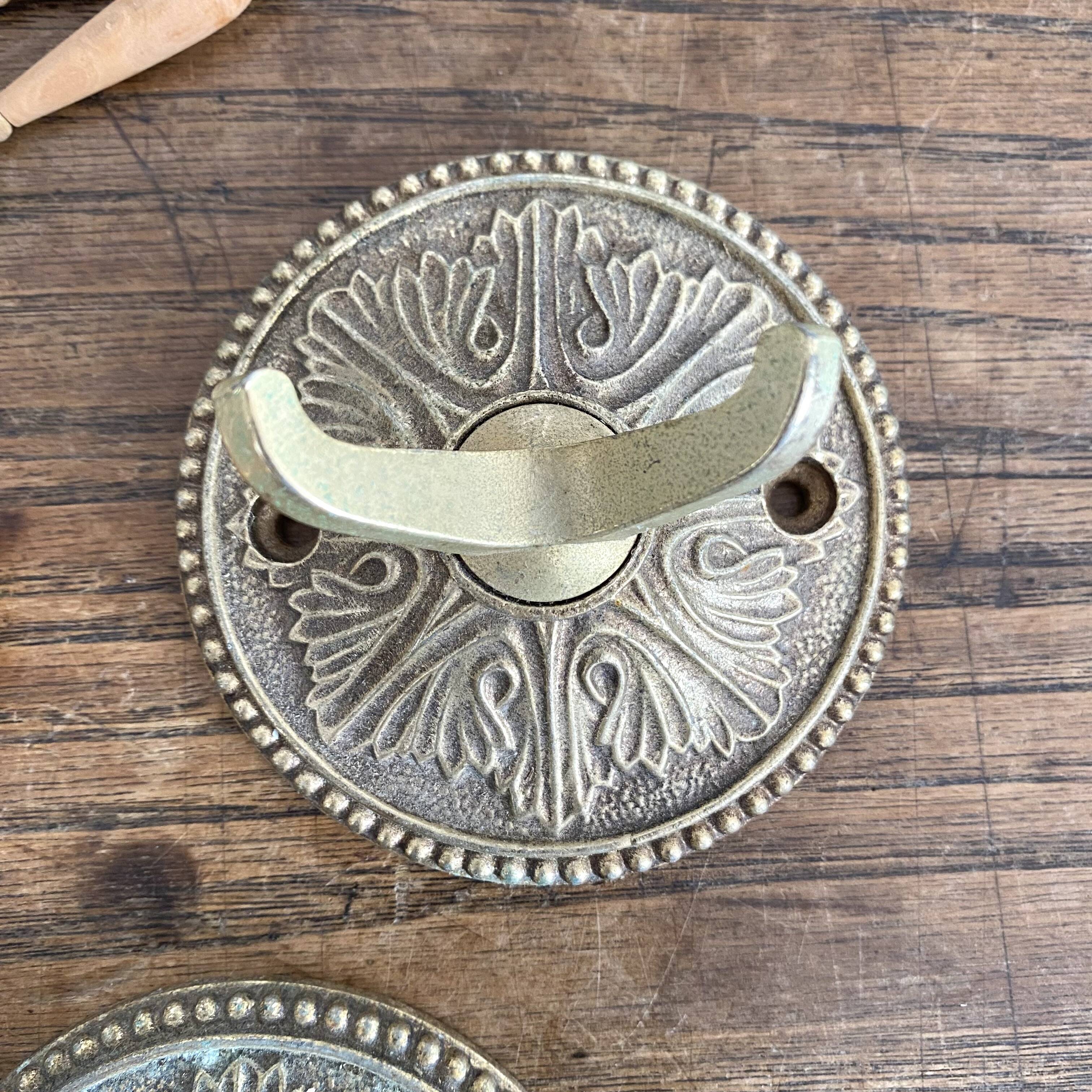 Double brass coat hooks