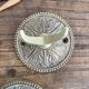 Double brass coat hooks