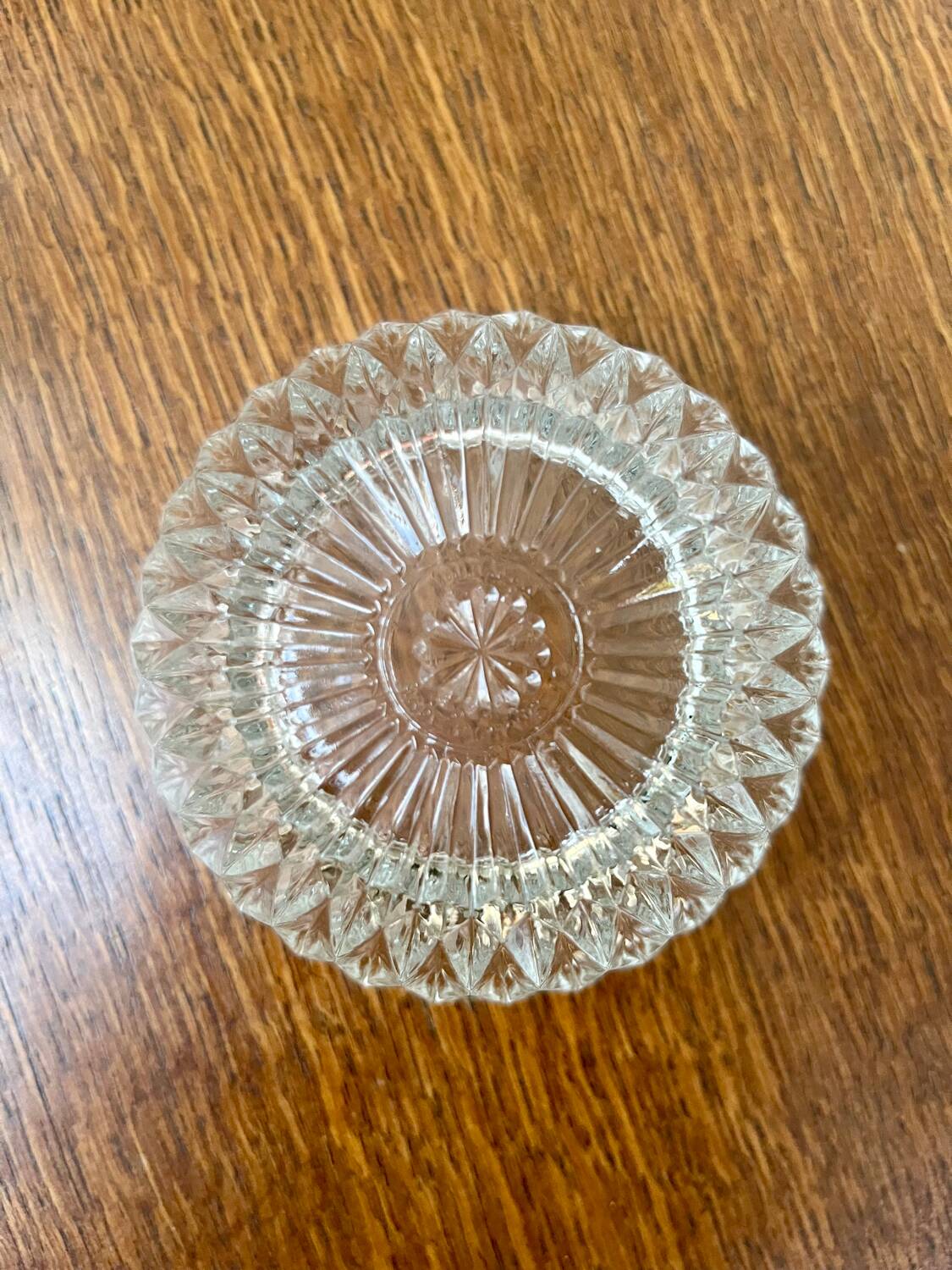 Duralex pressed glass candy dish