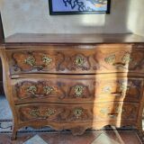 Commode provençale XVIII° en noyer, d'époque Louis XV