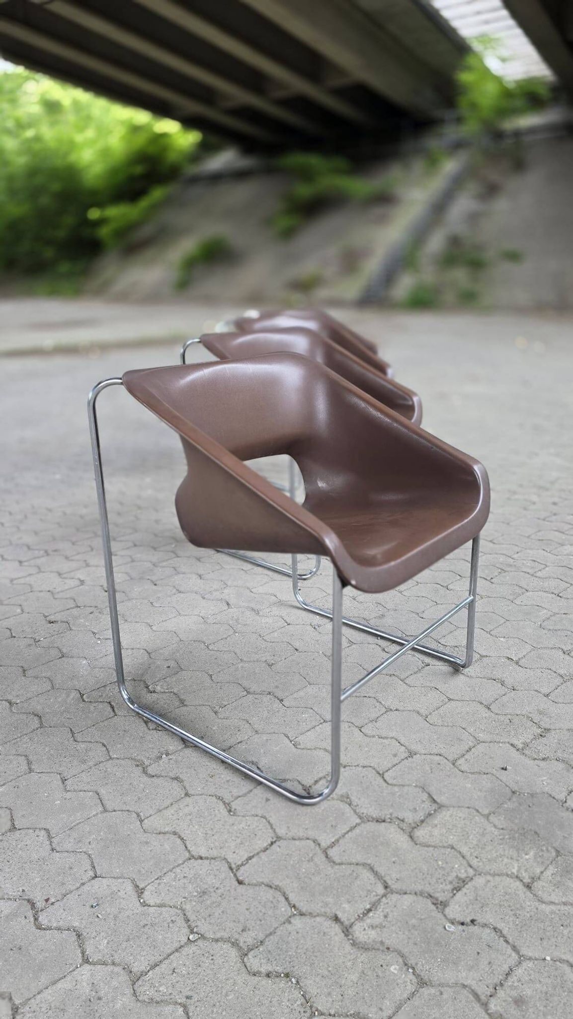 Set of 6 "Lotus Series" armchairs by Paul Boulva-Artopex, Canada - 1970