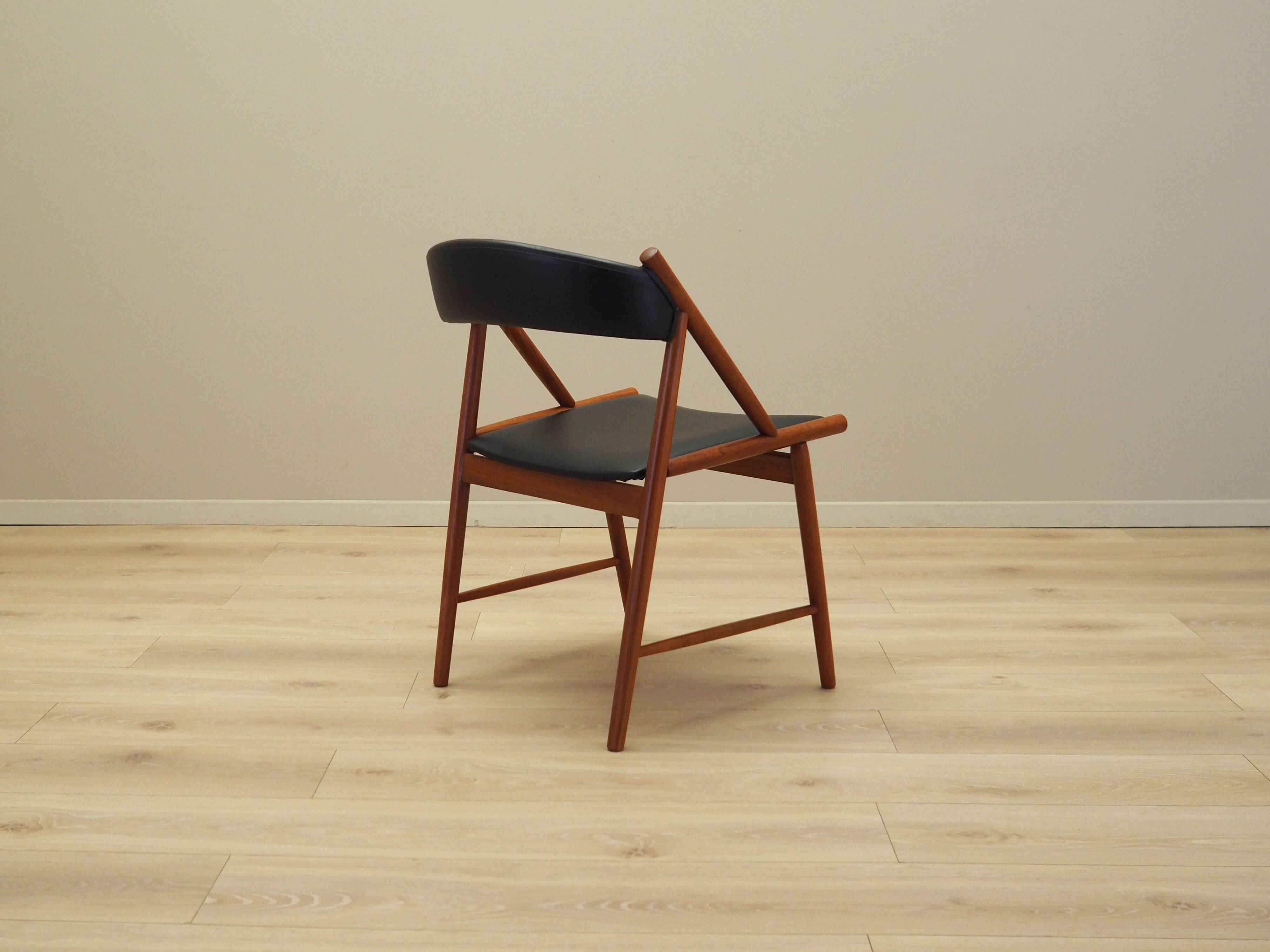 Chaise en teck, design danois, années 1970, production : Danemark