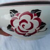 Salad bowl in Sarreguemines earthenware