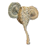 Elephant head trophy in doum leaves, handmade, 100% natural