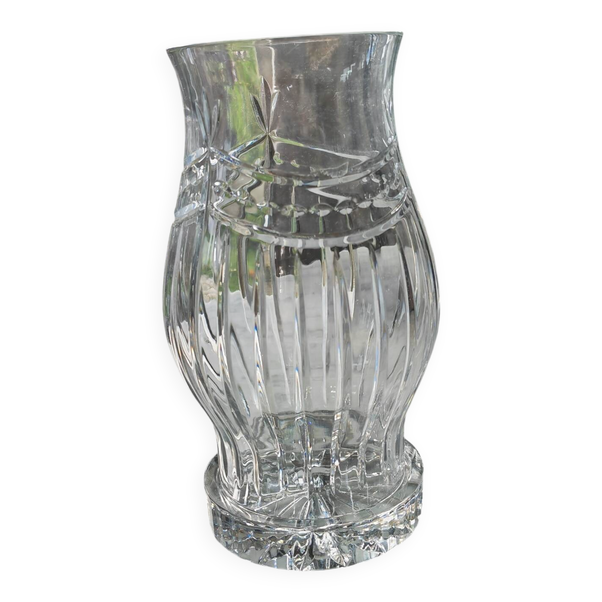 Cut crystal tealight holder