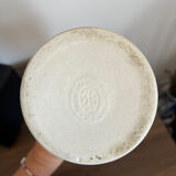 Set of 2 bottles in white stoneware