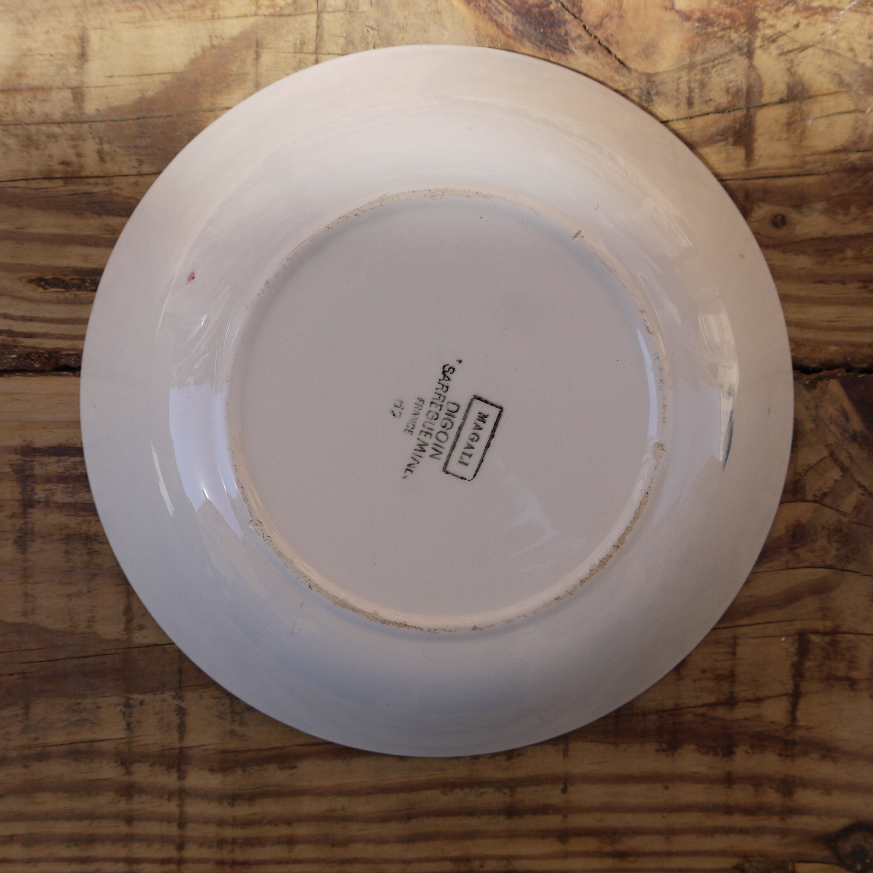 Lot of 6 Digoin Magali soup plates