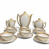 Art déco, service à café 9 pièces porcelaine Limoges vers 1930