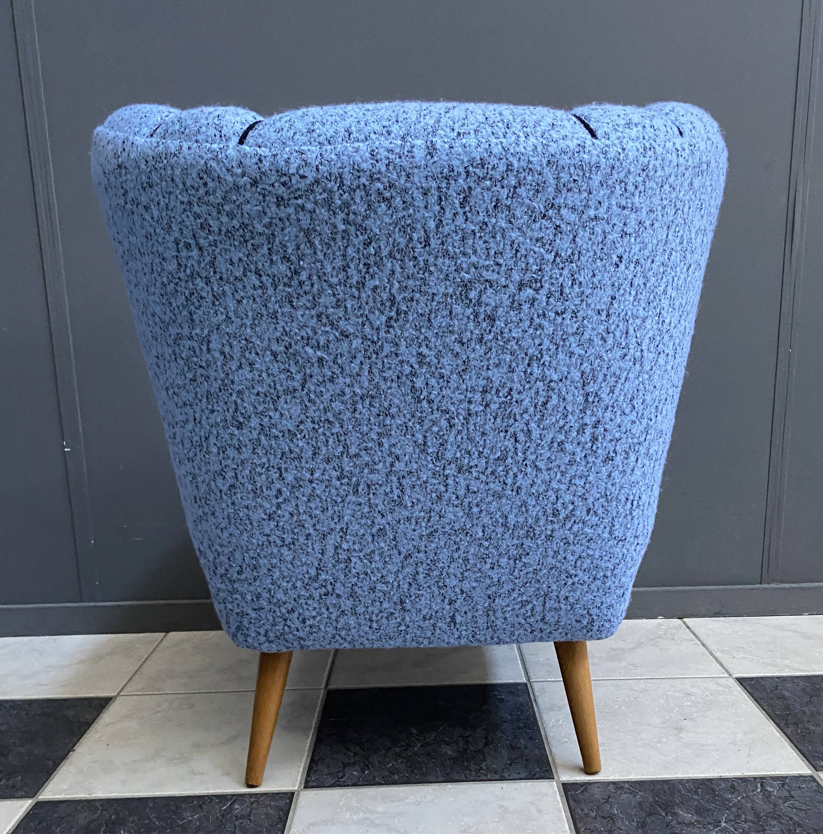 Blue cocktail chair 1950s