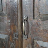 Indian cabinet in patinated and varnished wood