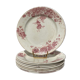 8 flat plates iron earth model Anémone by Bertrand Bordeaux