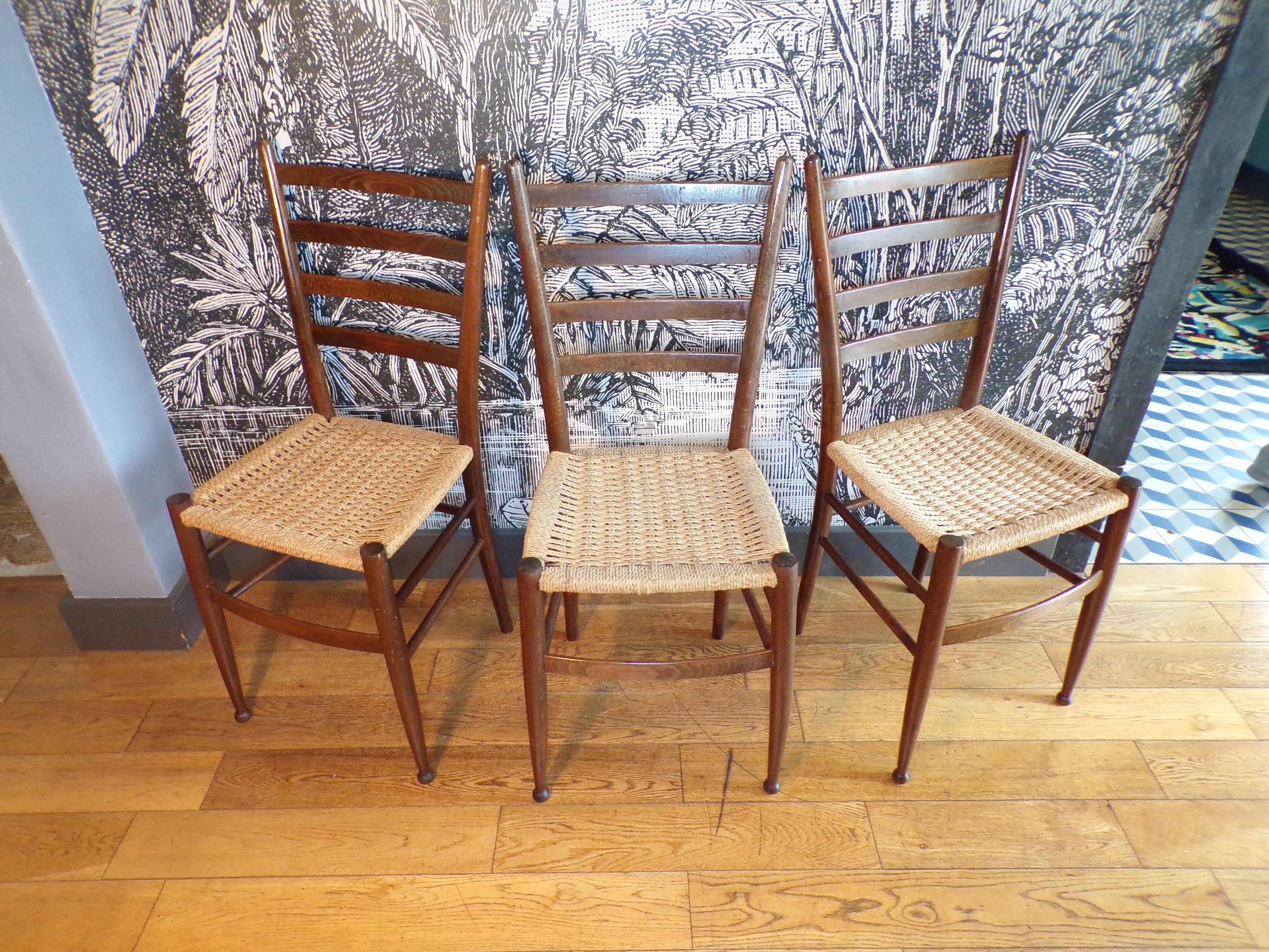 Set of 3 Otto Gerdau chairs