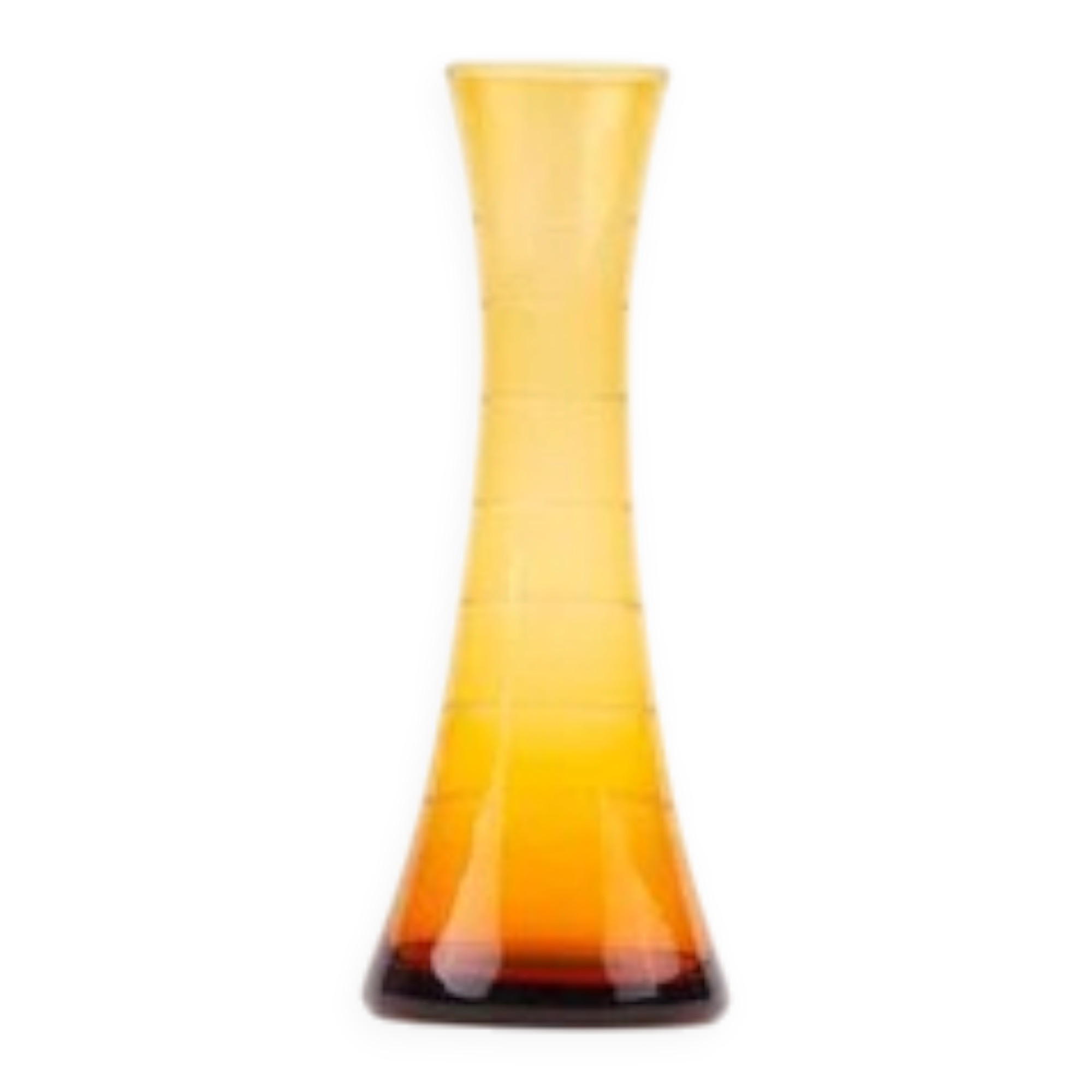 Petit vase soliflore vintage verre ambre