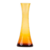 Small vintage amber glass soliflore vase