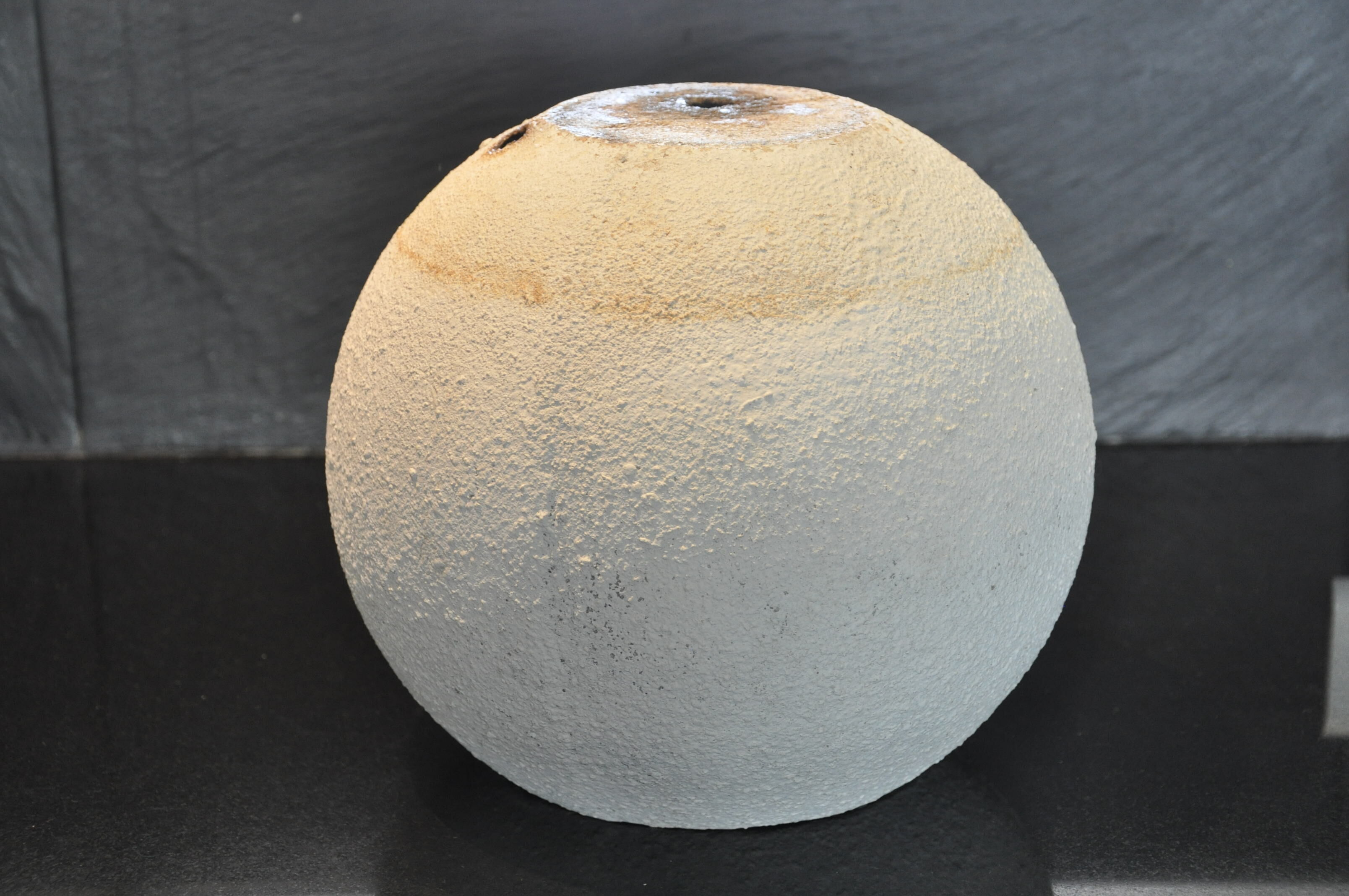 60s cement ball planter