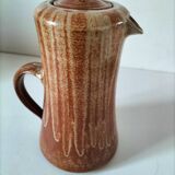 Stoneware coffee service signed Daniel Auger, Puisaye (Burgundy), 1970s