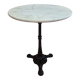 Table in marble and cast iron pedestal table