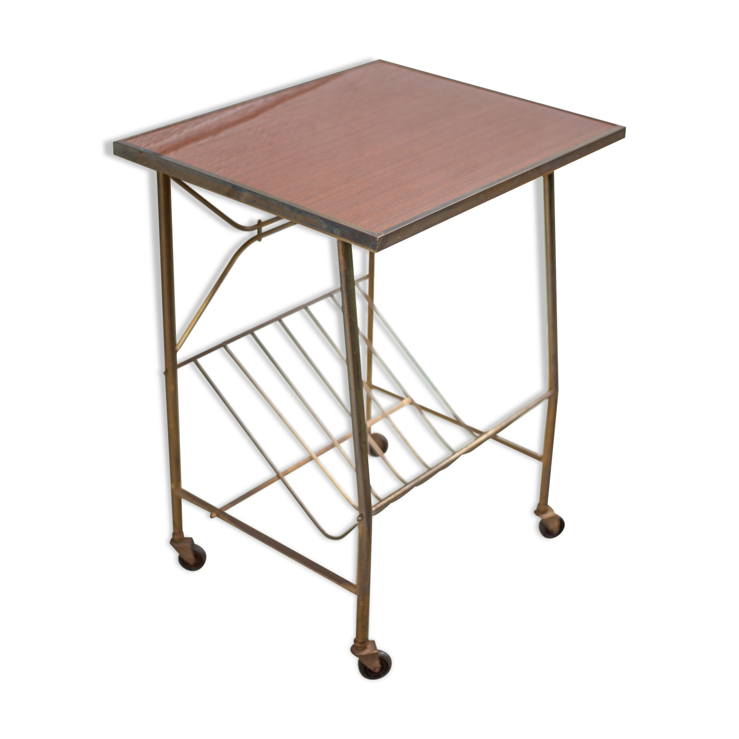 Vintage trolley, trolley on wheels