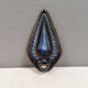 Søholm wall candlestick made of ceramic in blue colors 1960s