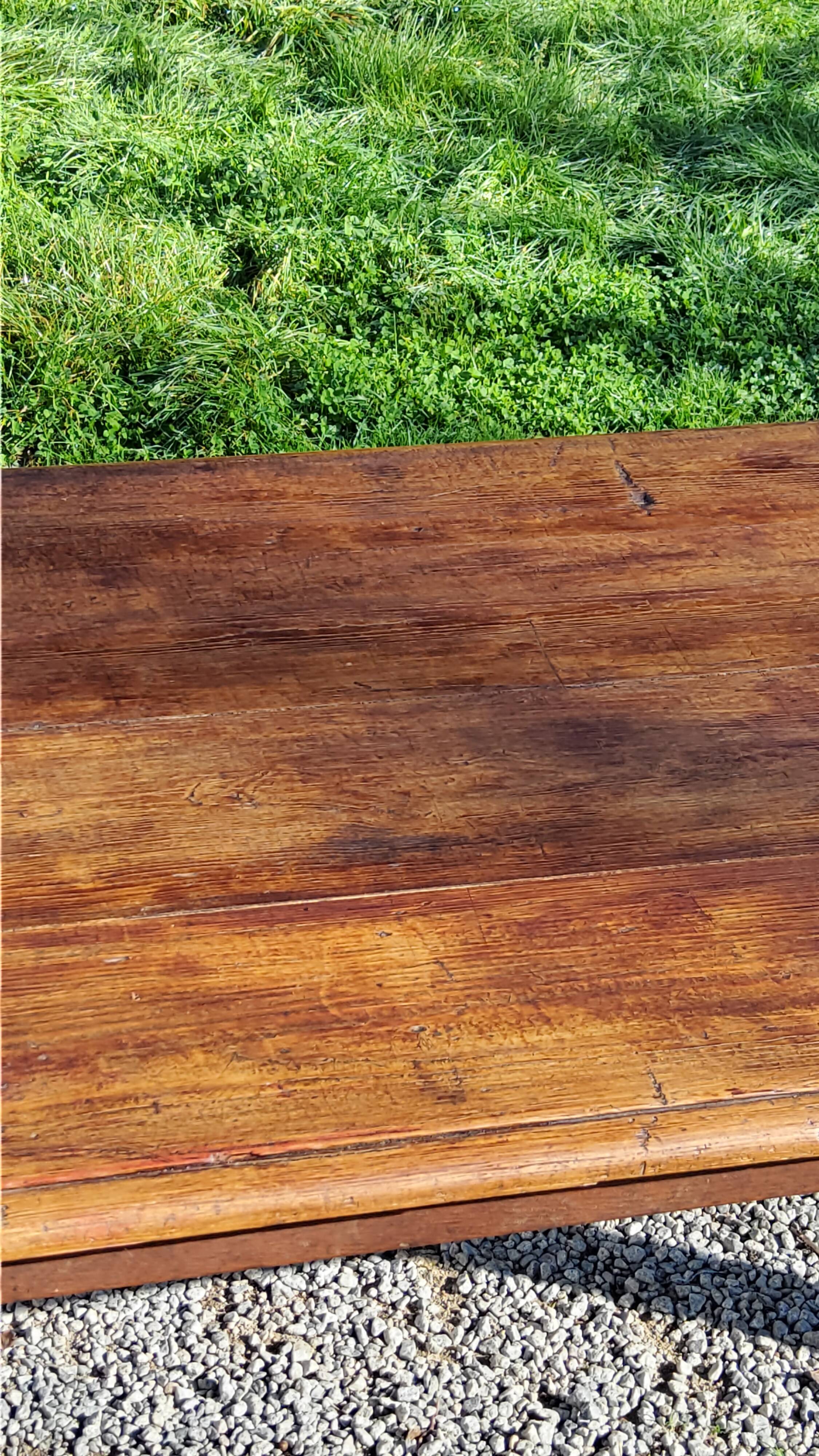 Farmhouse table late 19th early 20th century 200cm