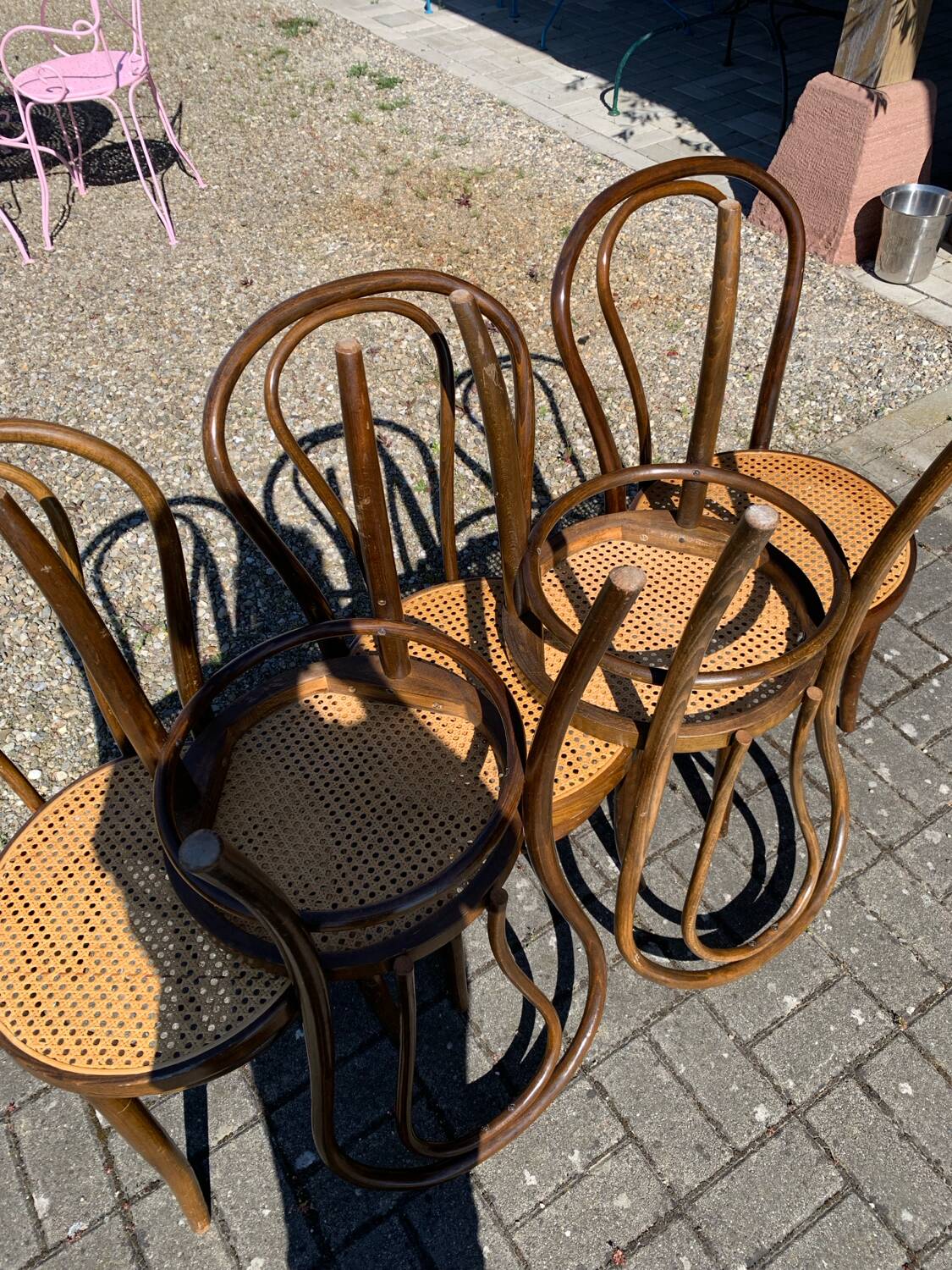 Lot de 5 chaises de bistrot