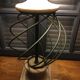Stone and metal lamp
