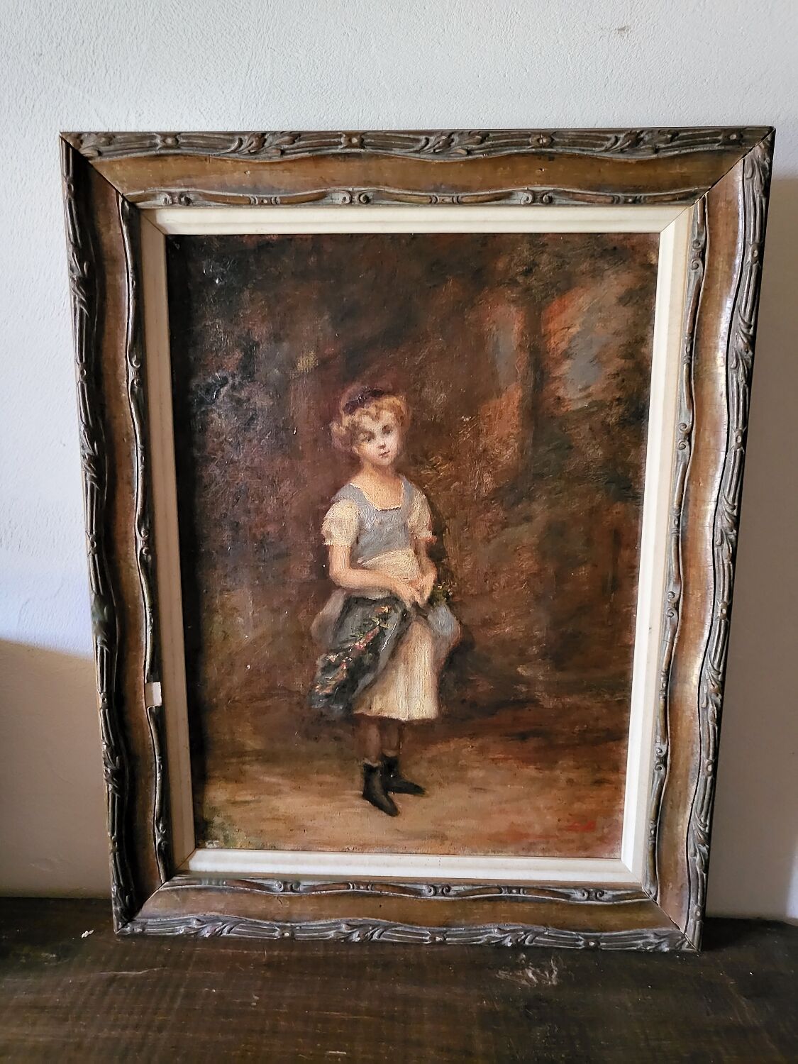 Oil on canvas to the girl