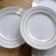 Set of 4 St Amand porcelain dessert plates, 191105