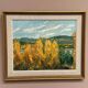 Original Swedish Oil on Panel – "Autumn Landscape" – Dated 1978 – Framed Period Piece – 50 × 42 cm (19.7" × 16.5")